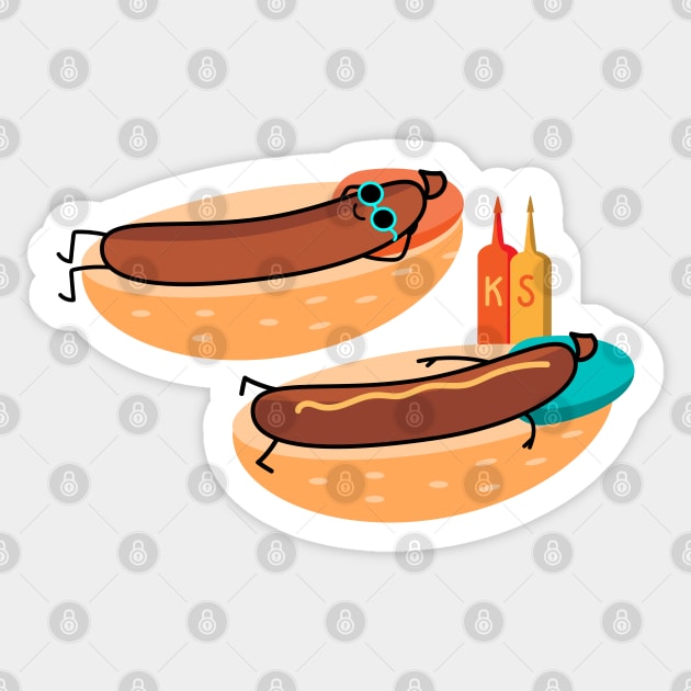 Funny sausages Sticker by spontania